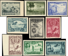 ESPAGNE PA 75/83 : Expo De Séville De 1930, NON DENTELES (*), * Et **, TB - Used Stamps