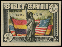* ESPAGNE PA 194d : Constitution Des Etats-Unis, NON DENTELE, TB - Unused Stamps