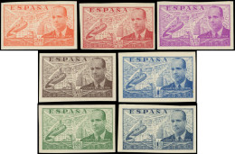 ** ESPAGNE PA 195/201 : Série Juan De La Cierva, NON DENTELES, TB - Unused Stamps
