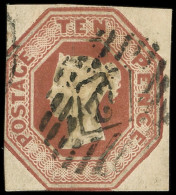 GRANDE BRETAGNE 6 : 10p. Brun Touché à Gauche, Obl. 22, B/TB - Used Stamps