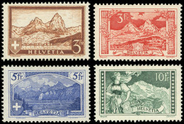 * SUISSE 143, 167 Et 244/45 : Types Montagne Gravés, TB - Unused Stamps