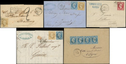 Let 5 Lettres Avec Empire Dentelés, Affranchissements Divers, TB - Collezioni (in Album)