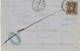 Governo Provvisorio 10 C. Bruno Da Livorno Per Firenze Il 8 Agosto 1860.  - Vedi Descrizione (3 Immagini) - Toscana