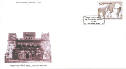 INDIA - 2005 - FDC STAMP OF ABDUL QAIYUM ANSARI. - Briefe U. Dokumente