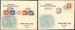 Let N°830/33, 830A Et 841 Obl. 1/6/49 S. 2 Env. Et 4 Cartes De L'Expo, TB - Collezioni (in Album)