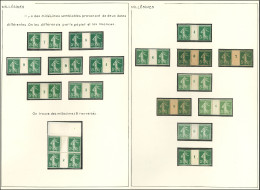 * N°137/42, Collection De Mill., En Paires Ou Blocs De 4, 91 Pièces, Bel Ensemble, TB - Verzamelingen