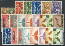 * Suisse, Petit Stock De PA Entre F1 Et F15z, TB, Cote Et N°SBK - 1843-1852 Federal & Cantonal Stamps