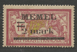 MEMEL PA N° 24 Variétée M Et Mark Espacée 2.3 Mm NEUF*  CHARNIERE  / Hinge / MH - Nuovi