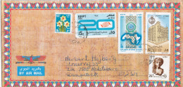 Egypt Multi Franked Air Mail Cover Sent To Denmark - Briefe U. Dokumente