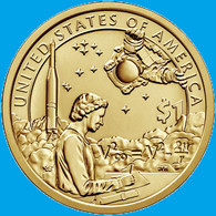 USA 1 Dollar 2019 P, Native American-American Indians In The Space Program, KM#705, Unc - 2000-…: Sacagawea