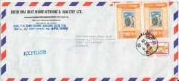 Taiwan Express Air Mail Cover Sent To Denmark 21-2-1978 - Poste Aérienne