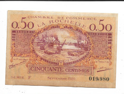 Chambre  De Commerce De La Rochelle 0,50  1920 N0166 - Handelskammer