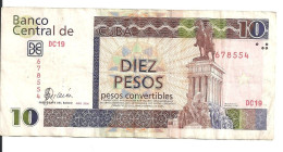 CUBA 10 PESOS CONVERTIBLES 2006 VF - Cuba