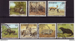 Botswana 1992 - Oblitéré - Faune - Michel Nr. 517 520-521 524-525 527 529 (09-022) - Botswana (1966-...)