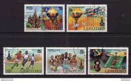 Lesotho 1980 - Oblitéré - Jeux Olympiques, Moscou - Michel Nr. 291-295 Série Complète (09-044) - Lesotho (1966-...)