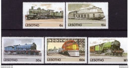 Lesotho 1984 - MNH ** - Trains - Michel Nr. 484-488 Série Complète (09-039) - Lesotho (1966-...)