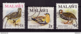 Malawi 1975 - Oblitéré - Oiseaux - Michel Nr. 229-230 232 (09-086) - Malawi (1964-...)