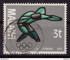 Malawi 1972 - Oblitéré - Jeux Olympiques, Munich - Michel Nr. 186 (09-084) - Malawi (1964-...)