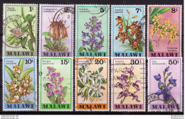 Malawi 1979 - Oblitéré - Orchidées - Fleurs - Michel Nr. 305-314 (09-094) - Malawi (1964-...)