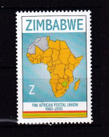 ZIMBABWE-2010-MAP-MNH, - Zimbabwe (1980-...)