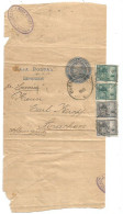 Argentina Liberty C1 Wrapper Uprated 25c With C10x2+c2x2 Buenos Aires 1905 To Germany Via S/S Piroscafo Principe Savoia - Covers & Documents