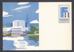 DDR 03/1988 - World Stamp Exhibion FINLANDIA'88, Post. Stationery (card), Mint - Postkaarten - Ongebruikt