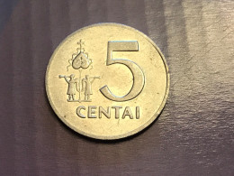 Münze Münzen Umlaufmünze Litauen 5 Centai 1991 - Litouwen