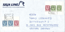 Finland Ship Cover Finnjet Helsinki - Travemunde Sent To Germany 21-1-1990  Silja Line - Lettres & Documents