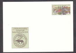 DDR 06/1986 - 9th Youth Stamp Exhibition, Berlin, Post. Stationery (card), Mint - Postkarten - Ungebraucht