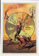 ► LA ROUE DE LA FORTUNE   (Wheel Of Fortune ) (Contes Et Légendes En Pays Normand - Dessin D'après A. Letort) - Astrologie