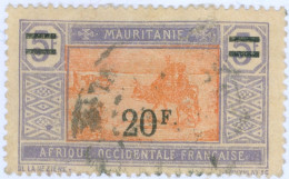 MAURITANIA, NOMADI, 1927, FRANCOBOLLI USATI Scott:MR 64, Yt:MR 56 - Gebraucht