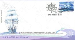 INDIA - 2004 - FDC STAMP OF INS TARANGINI. - Brieven En Documenten