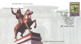 INDIA - 2004 - FDC STAMP OF BAJI RAO PESHWA. - Brieven En Documenten