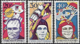 TCHECOSLOVAQUIE - Exposition Du Cosmos - Used Stamps