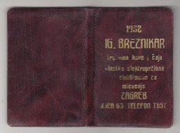 Ig. Breznikar Coffee And Tea Shop Zagreb Calendar Small Booklet 1932 PT240205 - Grand Format : 1921-40