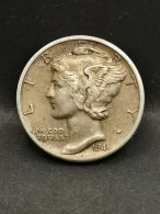 1 MERCURY DIME ARGENT 1944 S SAN FRANCISCO USA / SILVER 10 CENTS - 1916-1945: Mercury (Mercurio)