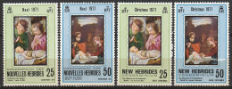 Nouvelles Hébrides Noel 1971 France Anglaise N°314/317 Neuf** - Ongebruikt