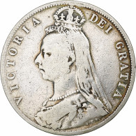 Monnaie, Grande-Bretagne, Victoria, 1/2 Crown, 1892, Londres, TB, Argent, KM:764 - K. 1/2 Crown