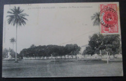 Guinée Conakry Place Du Gouvernement Cpa Timbrée - Guinea Francese