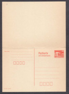 DDR 18/1986 - Postkarte Mit Antwortkarte, Post. Stationery, Mint (2 Scan) - Cartoline - Nuovi