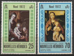 Nouvelles Hébrides Noel 1972  N°350/351 Neuf** - Unused Stamps