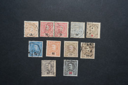 (T1) Portugal King Carlos Group Of 11 Used Stamps - Gebruikt