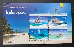 Cocos (Keeling) Islands 2019, Water Sports, MNH S/S - Cocos (Keeling) Islands