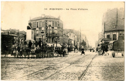 92 - HAUTS DE SEINE - ASNIERES - LA PLACE VOLTAIRE - Asnieres Sur Seine