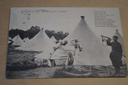 Superbe Ancienne Carte , La Vie Au Camp,réveil 4 H. Du Matin, 1914,pour Collection - Guerre 1914-18