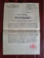 MILITARIA DOCUMENT MAINTIEN RADIATION CADRES DE L ARMEE ARMES TROUPES MAROC CASABLANCA GARNISON 1955 - French