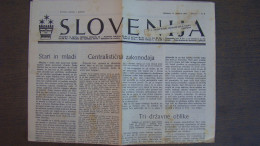 NEWSPAPER SLOVENIJA - Slav Languages