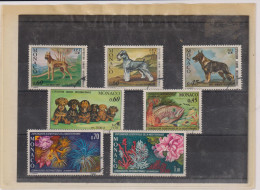 MONACO-TP-LOT-CHIENS-FAUNE MARINE-N°880-922-963-1051-981/3-OB-TB- - Collections, Lots & Séries