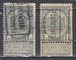 213 Voorafstempeling Op Nr 53 - FLORENNES 1899  - Positie A & B - Rollo De Sellos 1894-99