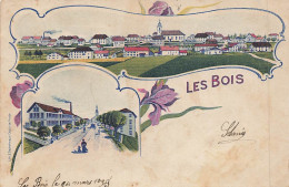 TOP - SUISSE - JU - JURA - LES BOIS - Circulée 1905 - Lithographie Deckelmann (Sui-111) - Les Bois